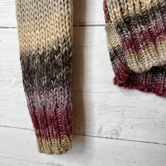 EDC by Esprit Sweater Womens Size M/8 Colorful Neutral Wool Blend Shawl Neckline - Picture 5 of 16